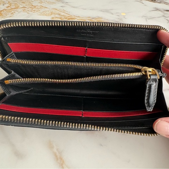 Salvatore Ferragamo Gancini canvas zip long wallet - Picture 6 of 8